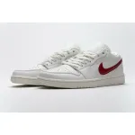 BootsMastersLin Air Jordan 1 Low Milk White Red
