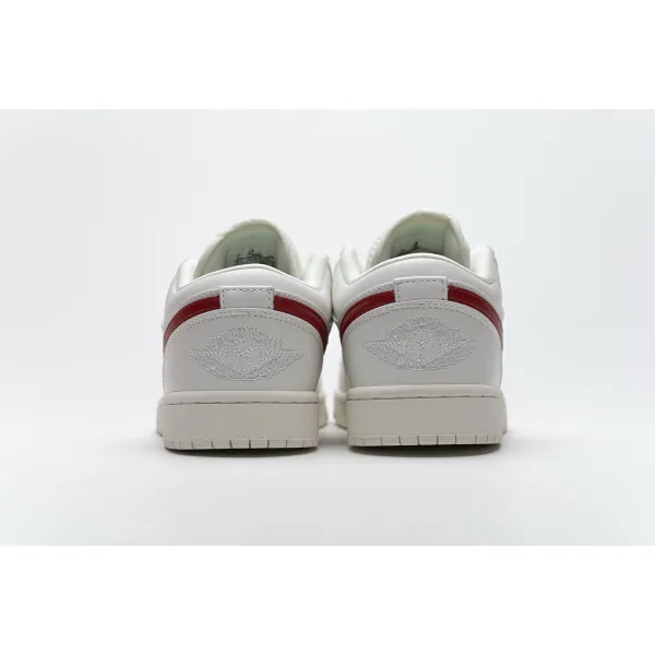 BootsMastersLin Air Jordan 1 Low Milk White Red