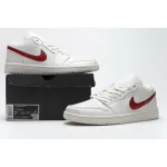 BootsMastersLin Air Jordan 1 Low Milk White Red