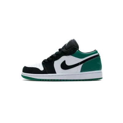 Coolkicks G5 Air Jordan 1 Low White Black Mystic Green,553558-113 01