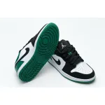 BootsMastersLin Air Jordan 1 Low White Black Mystic Green