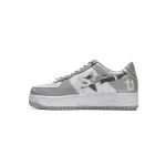 shop cool kicks | G5 A Bathing Ape Bape Sta Low White Grey Mirror Surface