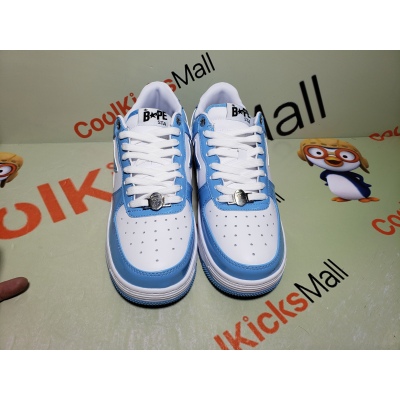 G5 A Bathing Ape Bape Sta Low White Blue,1M70-191-001 02