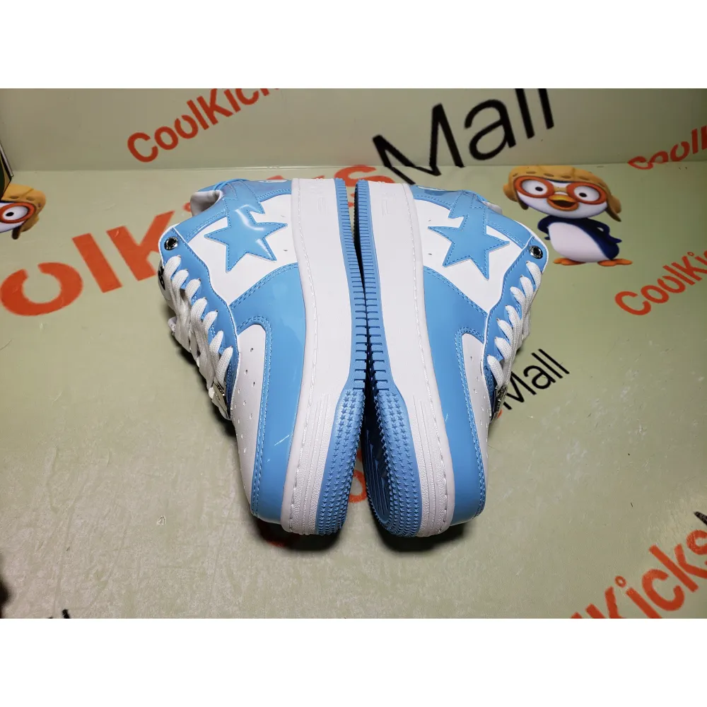 G5 A Bathing Ape Bape Sta Low White Blue,1M70-191-001