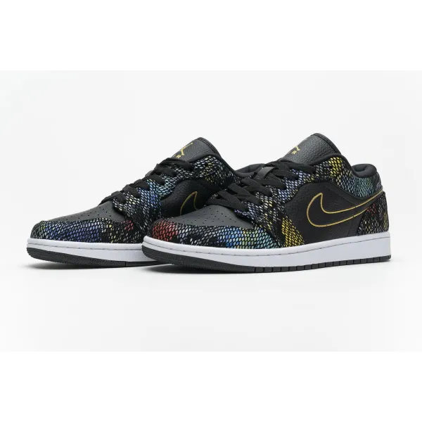 BootsMastersLin Air Jordan 1 Low Multicolor Snakeskin (W) (2020)