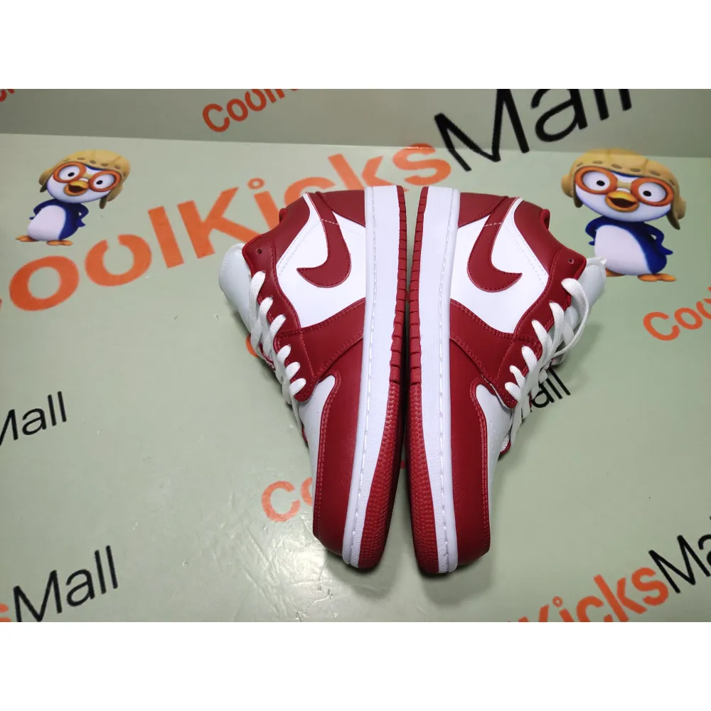 Coolkicks G5 Air Jordan 1 Low Gym Red White,553558-611