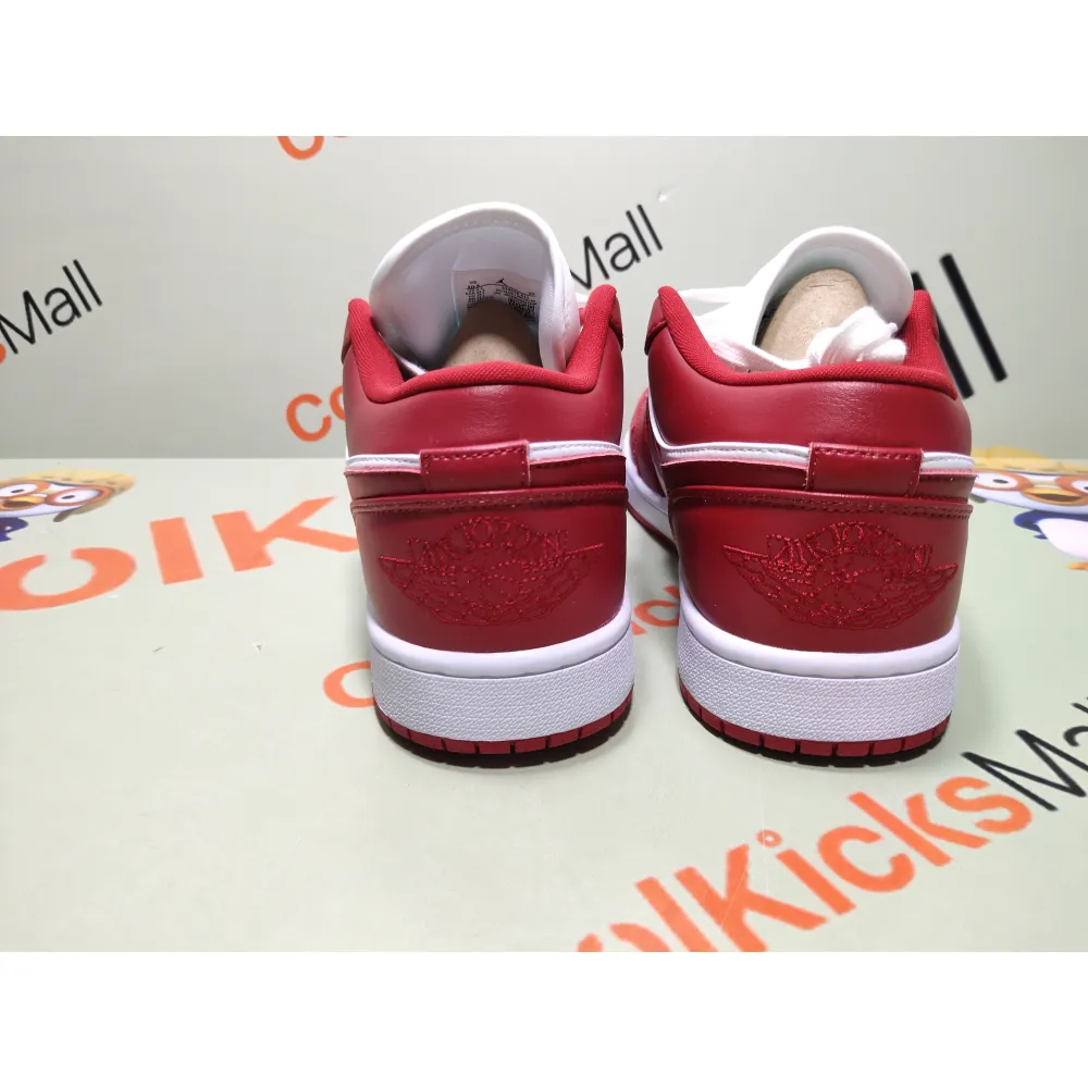 Coolkicks G5 Air Jordan 1 Low Gym Red White,553558-611
