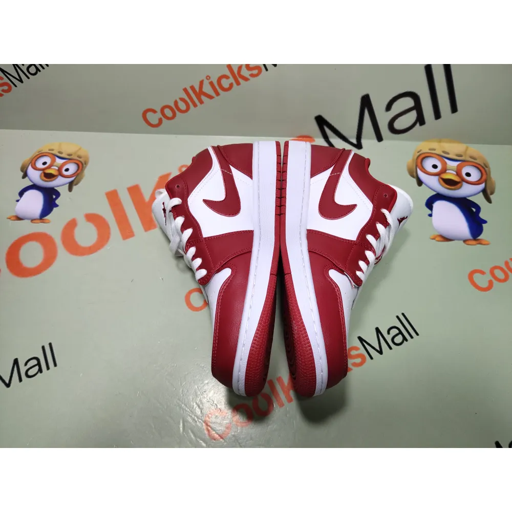 Coolkicks G5 Air Jordan 1 Low Gym Red White,553558-611