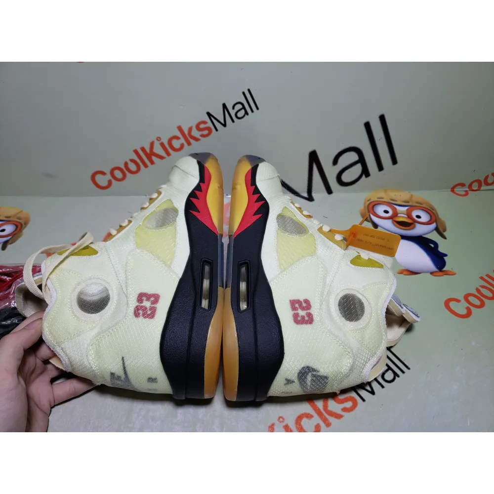 PKGoden Air Jordan 5 Retro OFF-WHITE Sail,DH8565-100