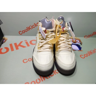 Coolkicks GET Air Jordan 5 Retro OFF-WHITE Sail,DH8565-100 02