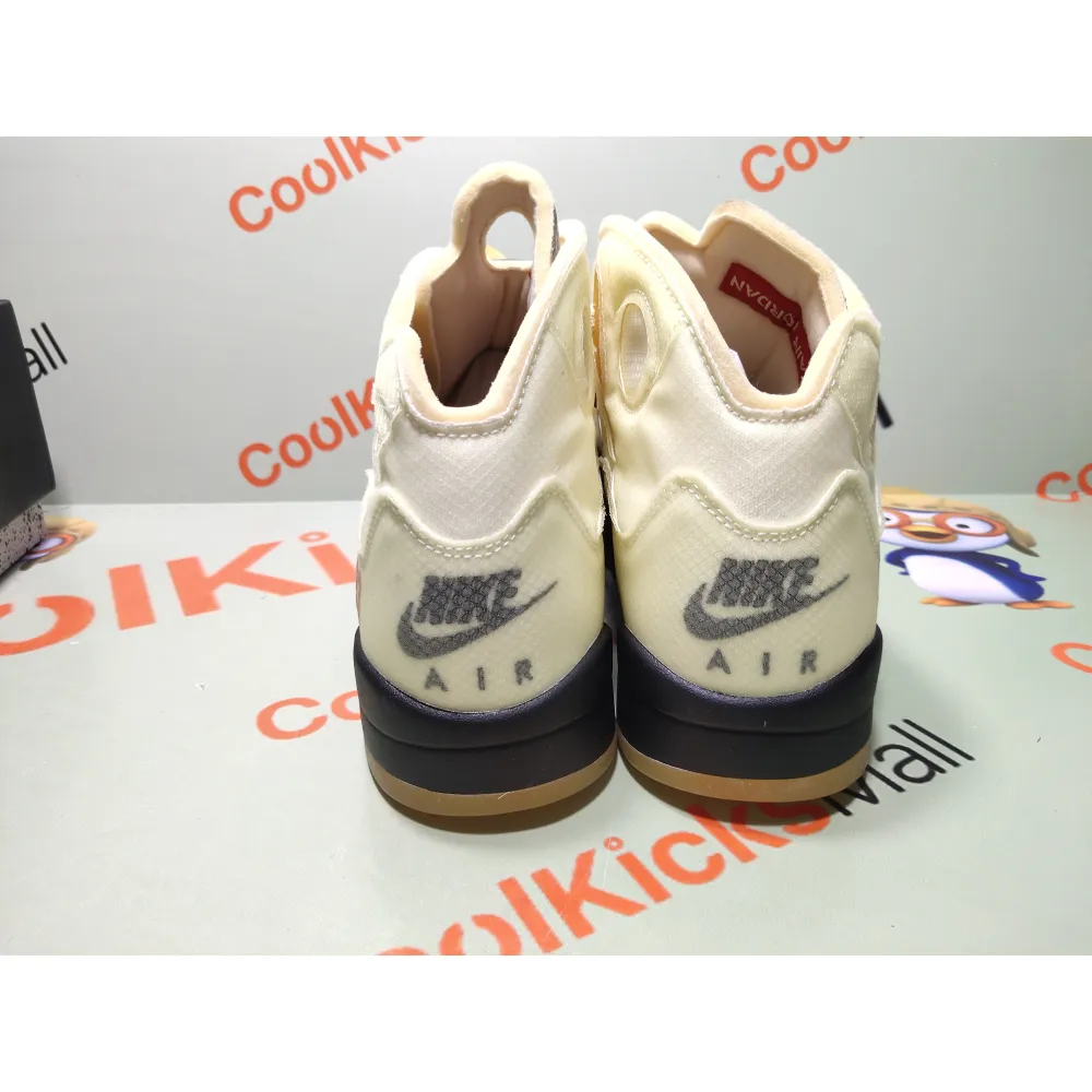Coolkicks GET Air Jordan 5 Retro OFF-WHITE Sail,DH8565-100