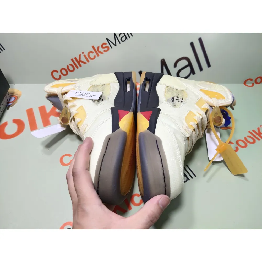 Coolkicks GET Air Jordan 5 Retro OFF-WHITE Sail,DH8565-100