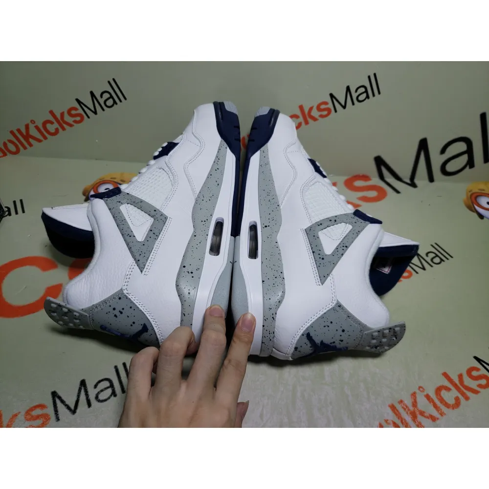 PKGoden Air Jordan 4 Retro White Midnight Navy, DH6927-140  