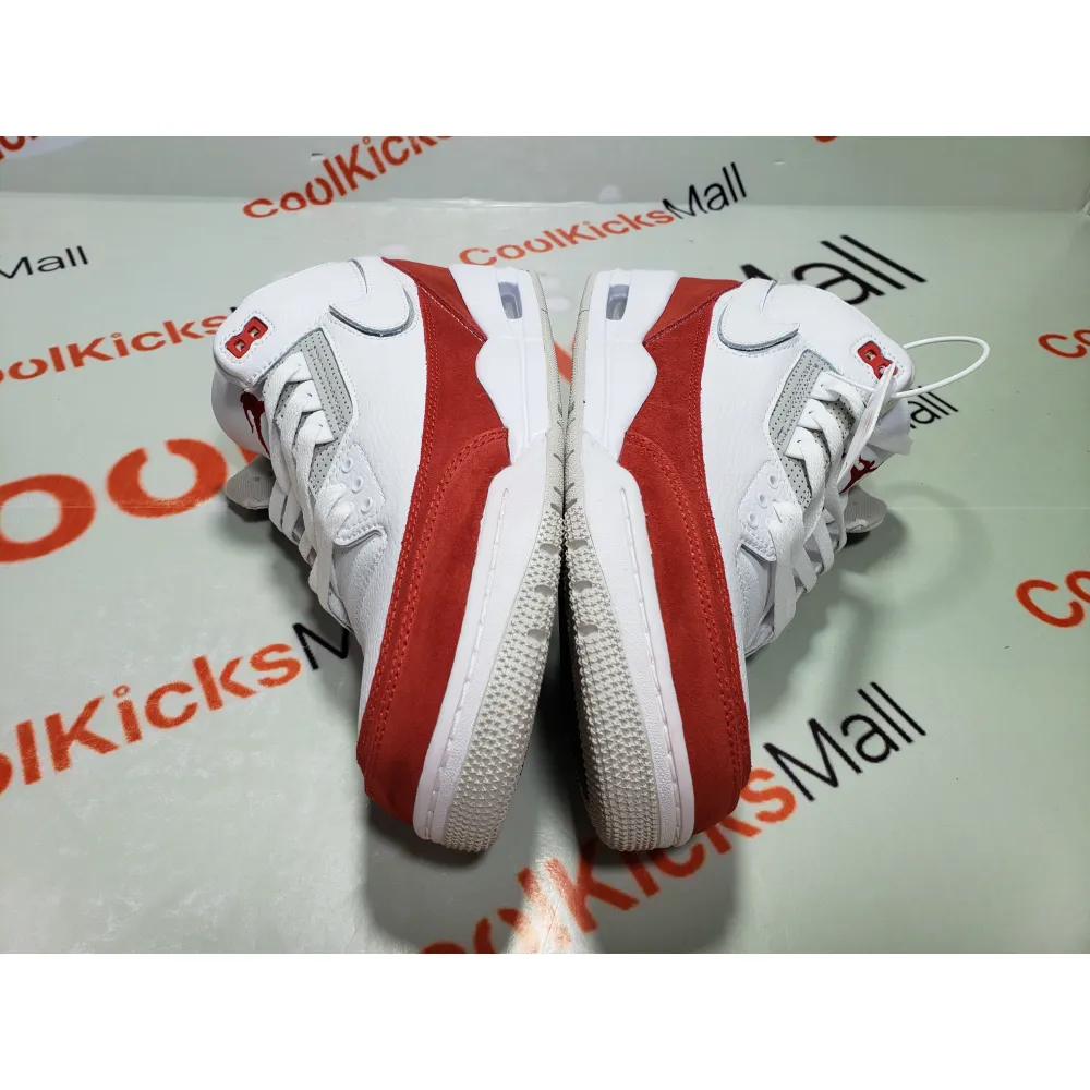 Cool Kicks | PKGoden Air Jordan 3 Retro Tinker White University Red,CJ0939-100