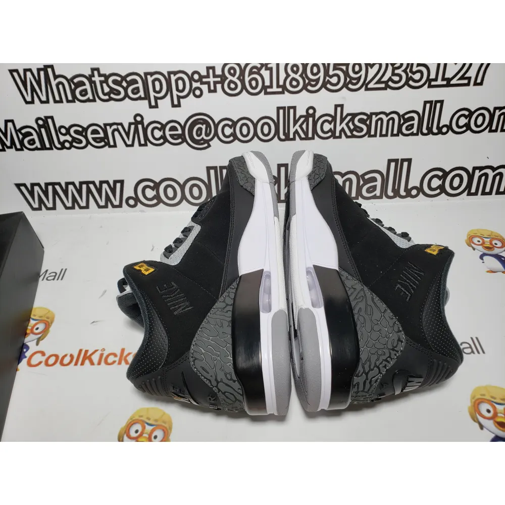 Coolkicks PKGoden Air Jordan 3 Retro Tinker Black Cement Gold,CK4348-007