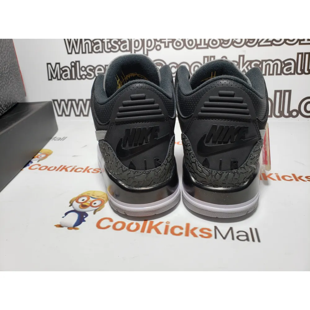 Coolkicks PKGoden Air Jordan 3 Retro Tinker Black Cement Gold,CK4348-007
