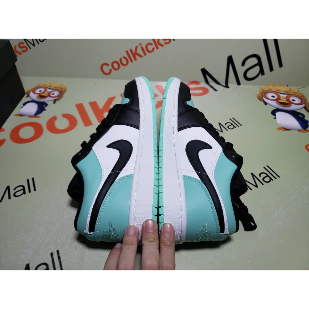 Coolkicks G5 Air Jordan 1 Low Emerald Toe,553558-117