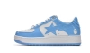 GET A Bathing Ape Bape Sta Low White Blue, 1M70-191-001