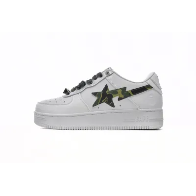 G5 A Bathing Ape Bape Sta Low White Green Camouflage,1H20-191-045 01