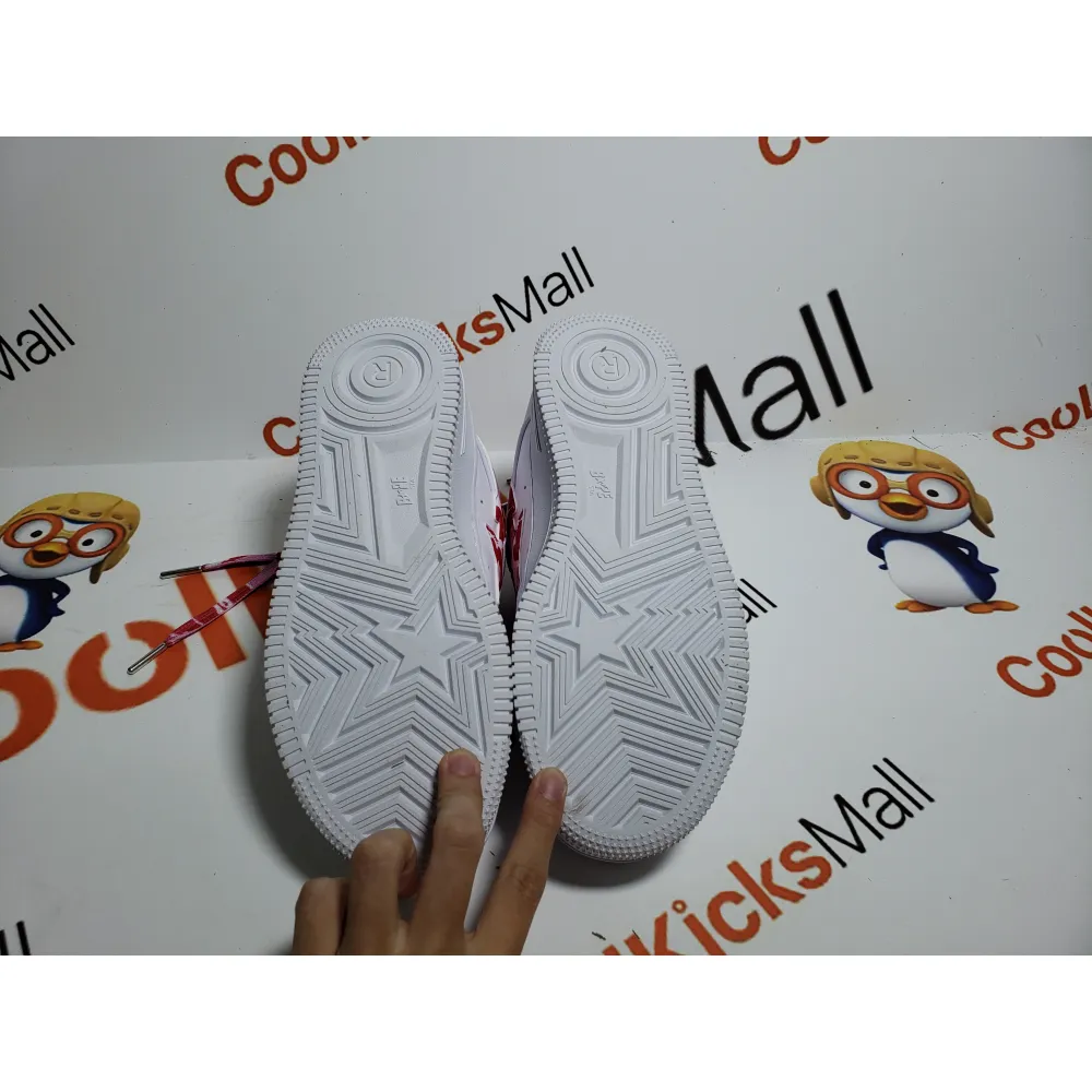 G5 A Bathing Ape Bape Sta Low White Red Camouflage,1H20-191-045