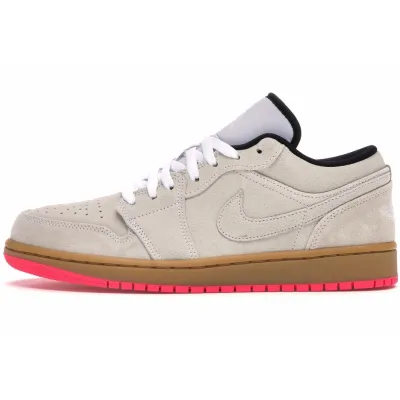Coolkicks G5 Air Jordan 1 Low White Gum Hyper Pink,553558-119 01