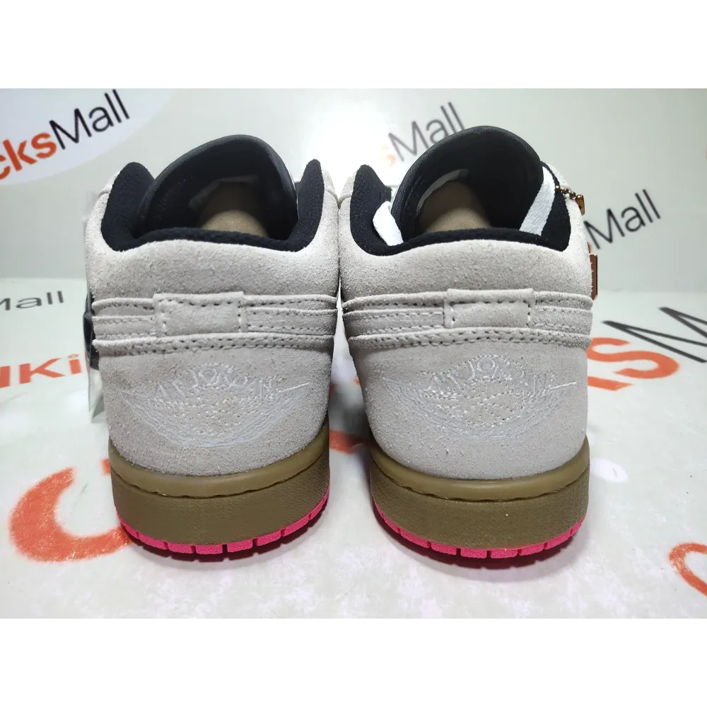Coolkicks G5 Air Jordan 1 Low White Gum Hyper Pink,553558-119