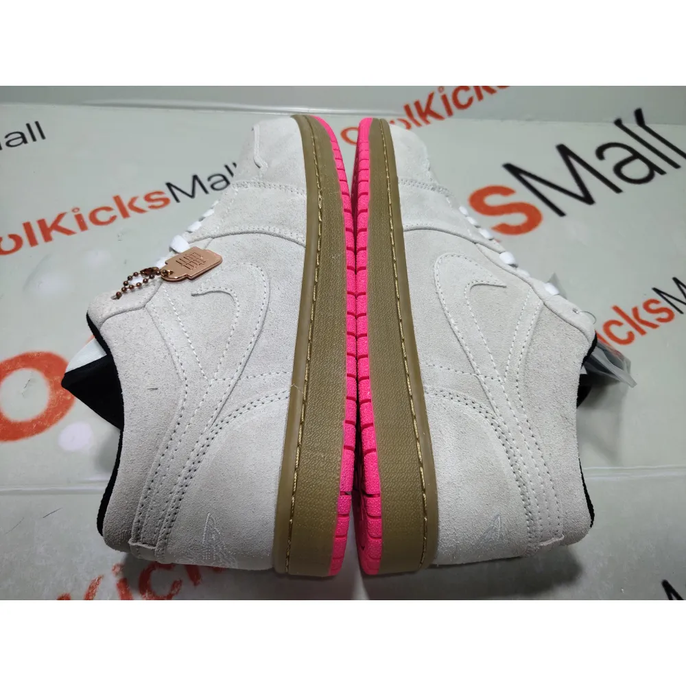 Coolkicks G5 Air Jordan 1 Low White Gum Hyper Pink,553558-119