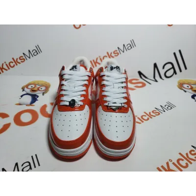 G5 A Bathing Ape Bape Sta Low White Orange,1H70-191-001 02