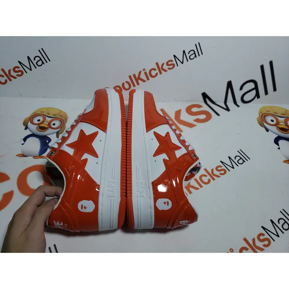 G5 A Bathing Ape Bape Sta Low White Orange,1H70-191-001