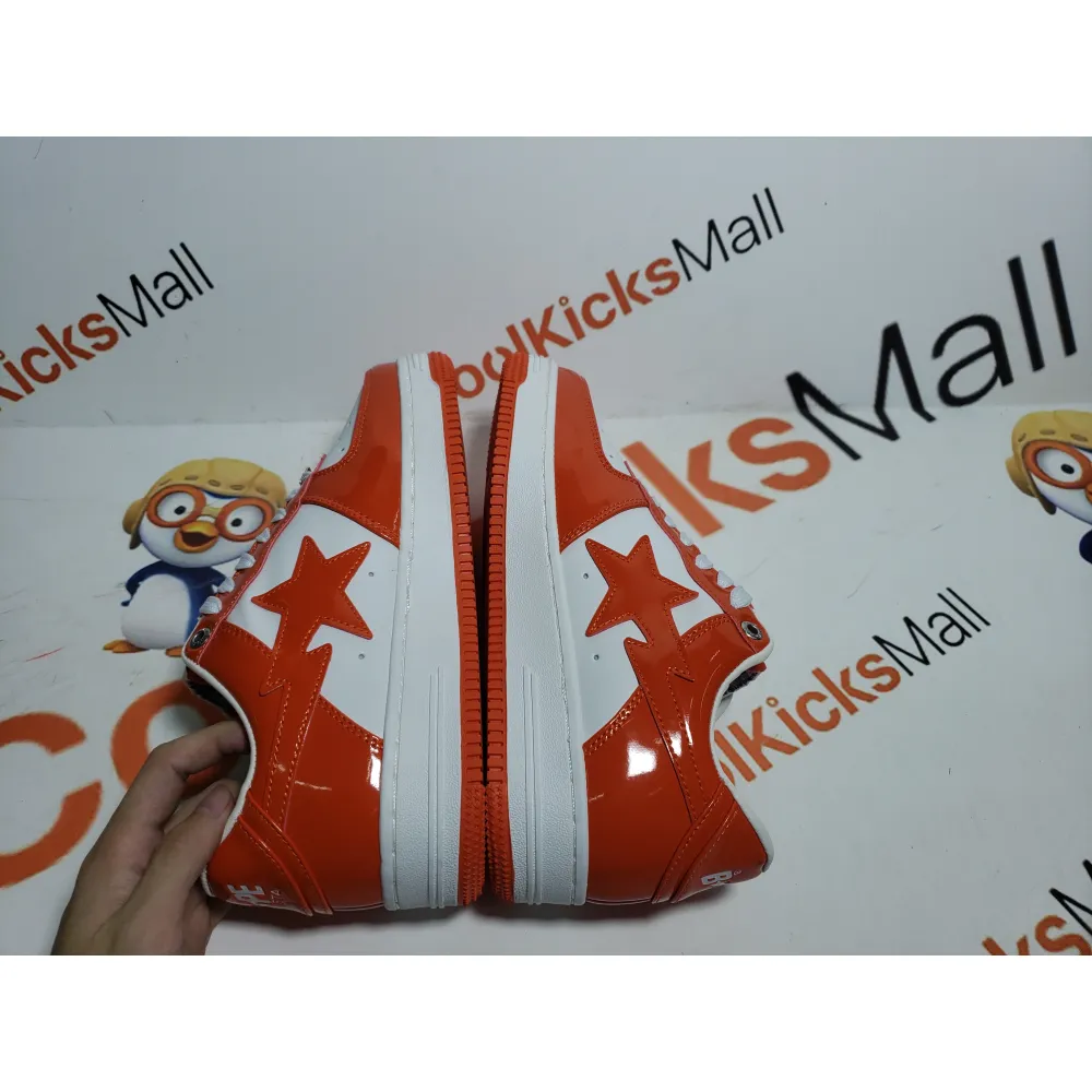 G5 A Bathing Ape Bape Sta Low White Orange,1H70-191-001