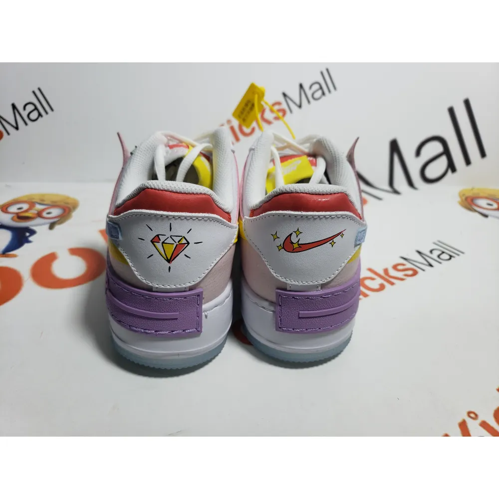 Coolkicks G5 Air Force 1 Shadow White HydrGETen Blue Purple (W),CW2630-141
