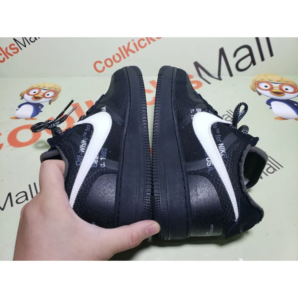 Coolkicks PKGoden Air Force 1 Low Off-White Black White,AO4606-001