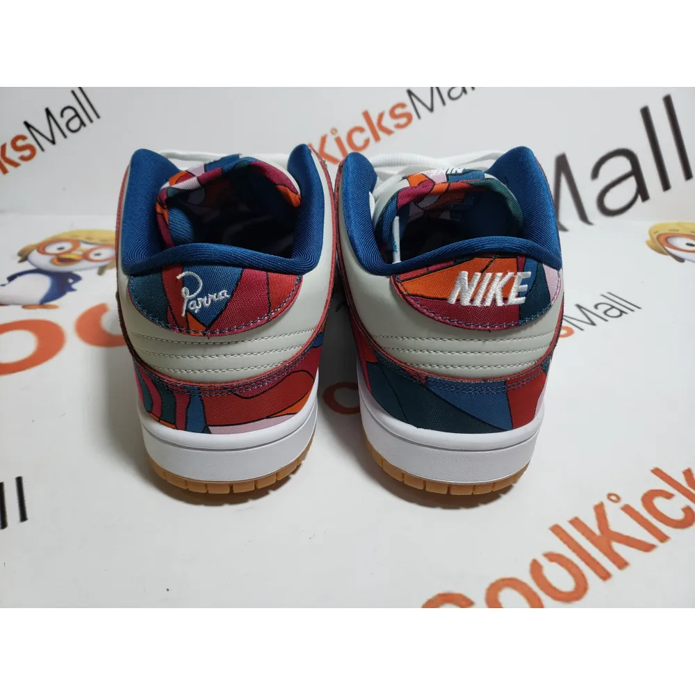 PKGoden SB Dunk Low Pro Parra Abstract Art ,DH7695-600