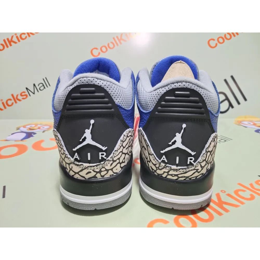 Coolkicks PKGoden Air Jordan 3 Retro Varsity Royal Cement,CT8532-400
