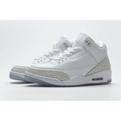 Cool Kicks | PKGoden Air Jordan 3 Retro Pure White (2018),136064-111 01