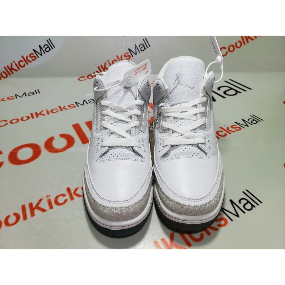 Cool Kicks | PKGoden Air Jordan 3 Retro Pure White (2018),136064-111