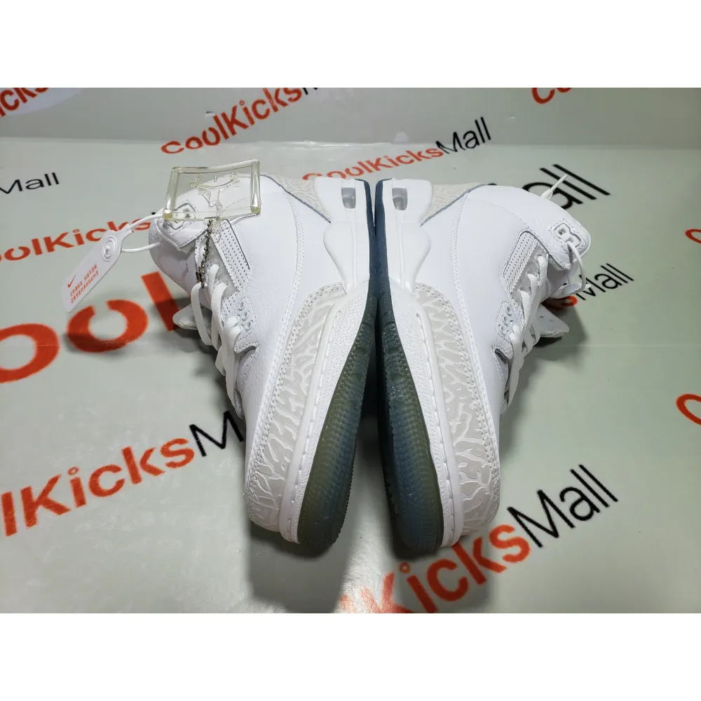 Cool Kicks | PKGoden Air Jordan 3 Retro Pure White (2018),136064-111
