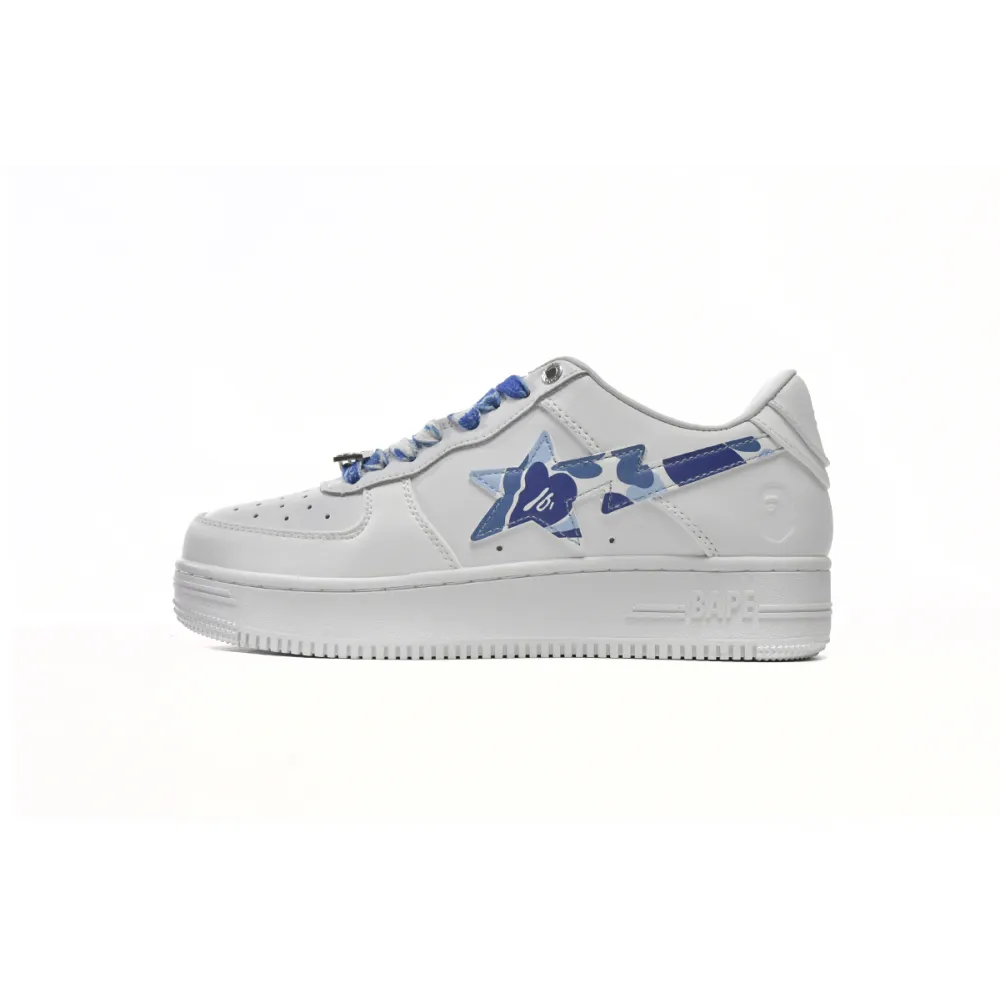 G5 A Bathing Ape Bape Sta Low White Blue Camouflage,1H20-191-045