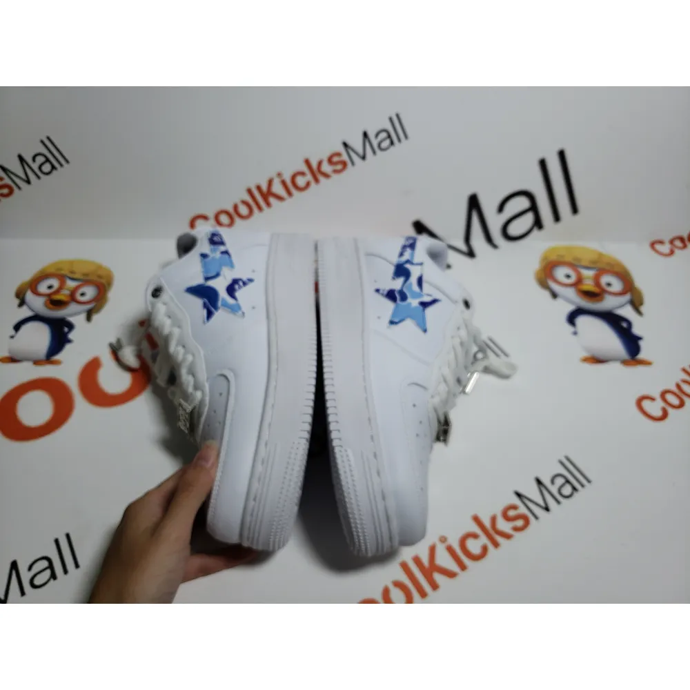 G5 A Bathing Ape Bape Sta Low White Blue Camouflage,1H20-191-045