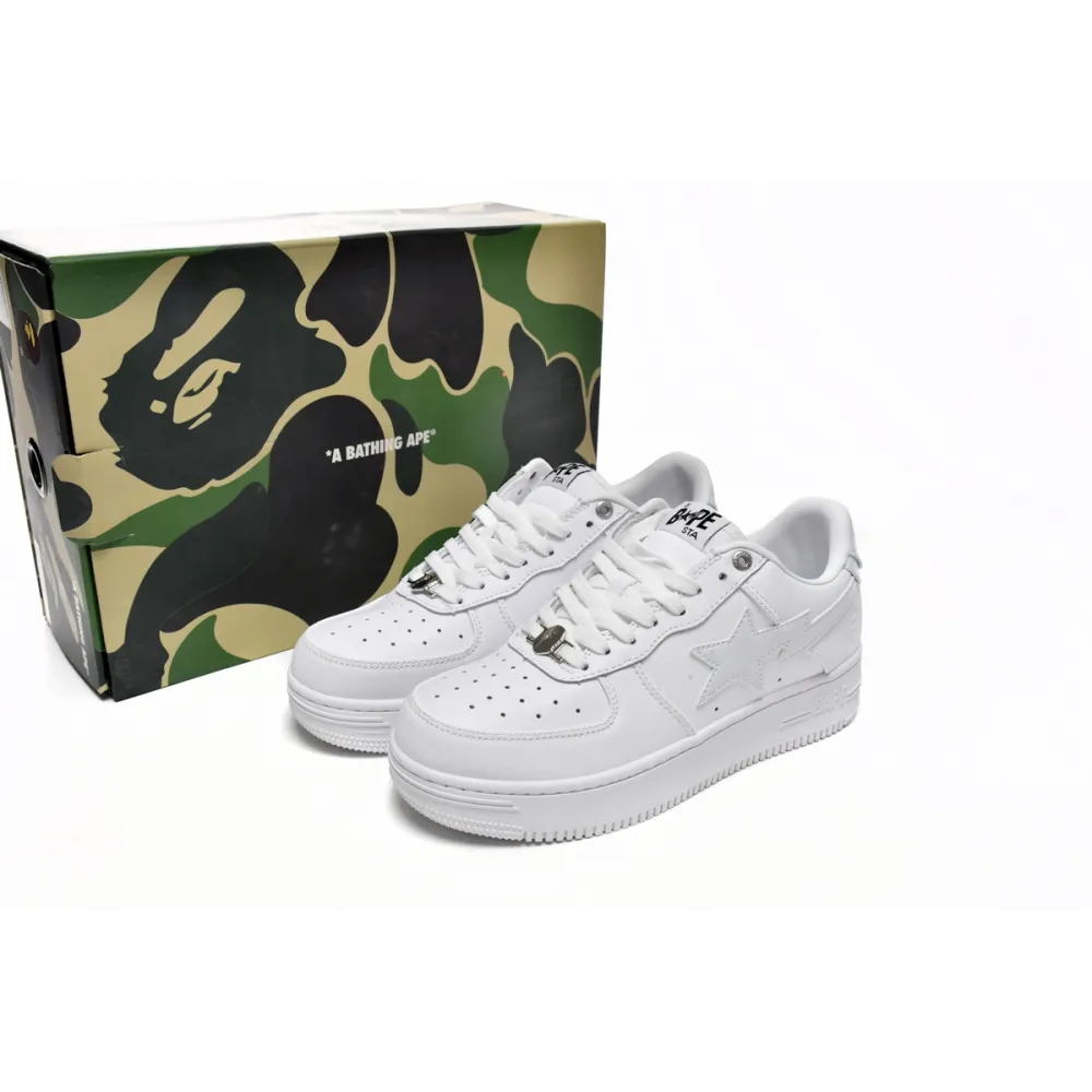 G5 A Bathing Ape Bape Sta Low White, 1H70-191-006