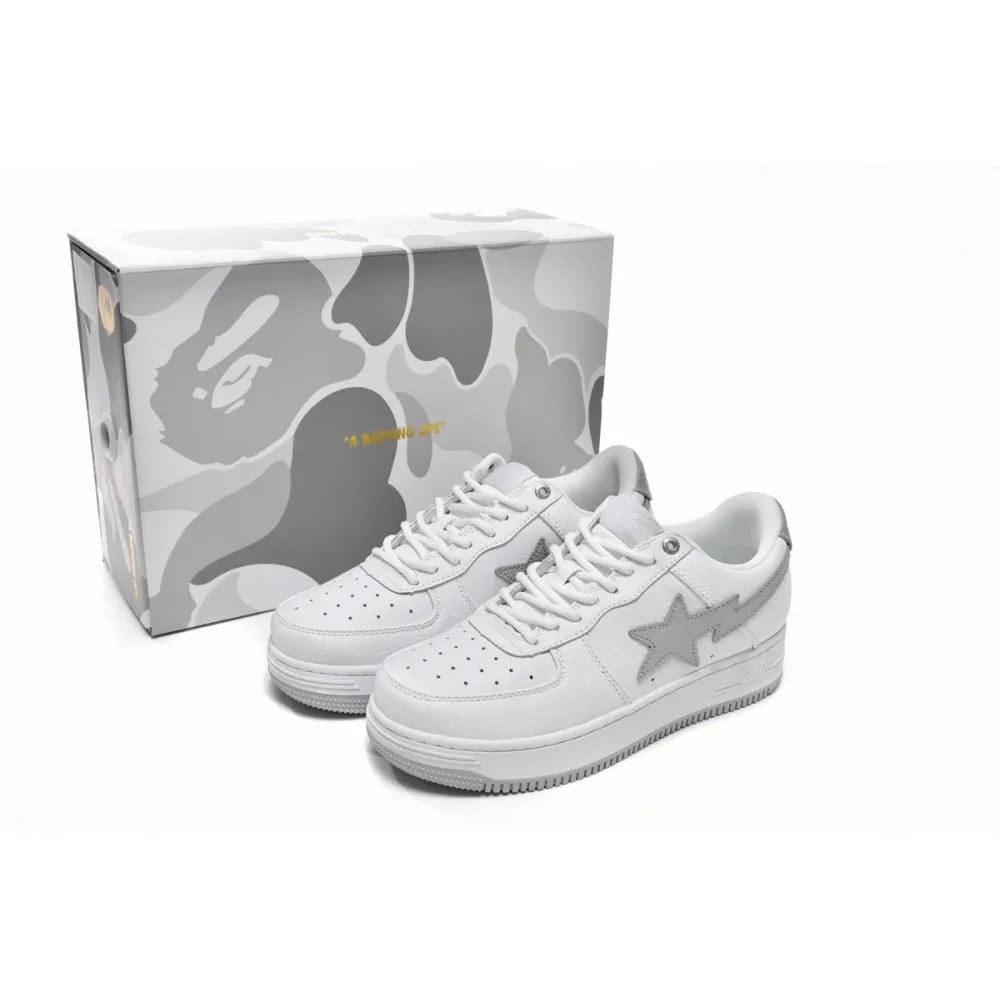 G5 A Bathing Ape Bape Sta Low White Grey, 1H73-191-921