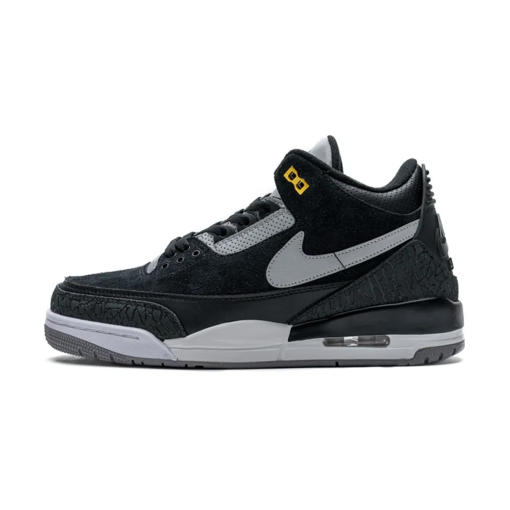 PK GOD Air Jordan 3 Retro Tinker Black Cement Gold