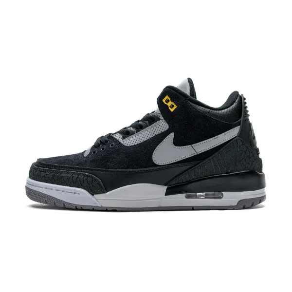 PK GOD Air Jordan 3 Retro Tinker Black Cement Gold