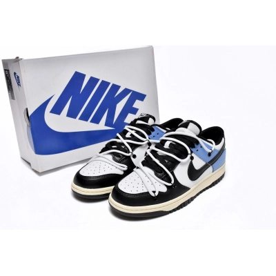 PKGoden Dunk Low Strap Black and White Blue,DD1391-100 01