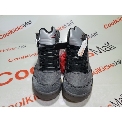 Coolkicks PKGoden Air Jordan 5 Retro Off-White Black,CT8480-001 02