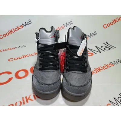 CoolKicks PKGoden Air Jordan 5 Retro Off-White Black,CT8480-001 02
