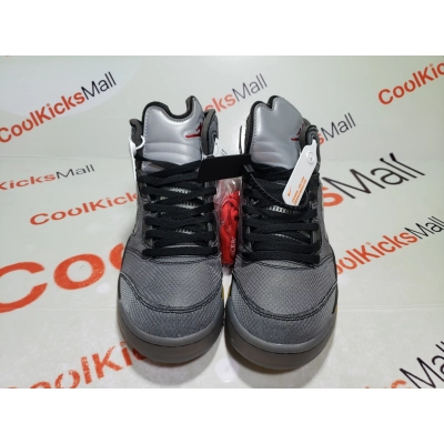Coolkicks PKGoden Air Jordan 5 Retro Off-White Black,CT8480-001 02