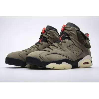 PKGoden Air Jordan 6 Retro Travis Scott Medium Olive,CN1084-200 01