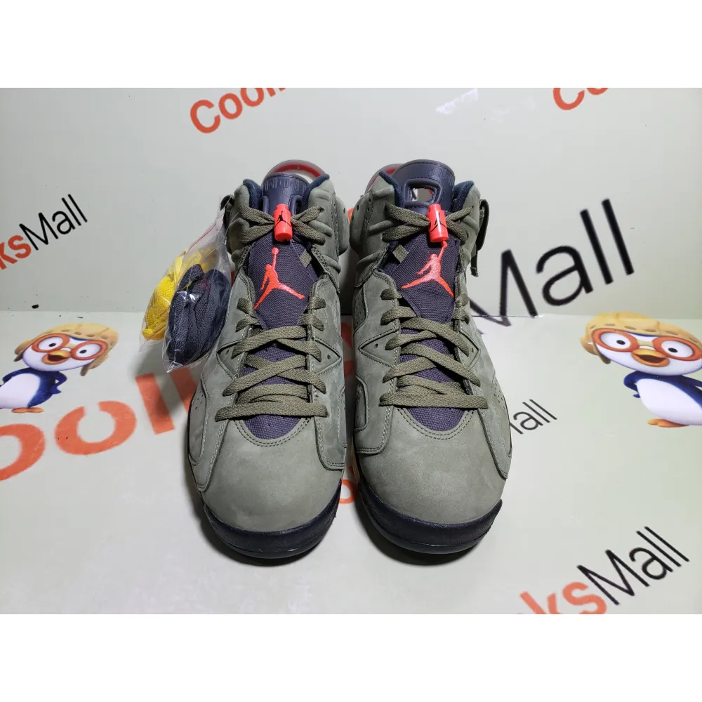 PKGoden Air Jordan 6 Retro Travis Scott Medium Olive,CN1084-200
