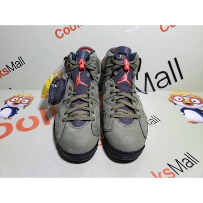 PKGoden Air Jordan 6 Retro Travis Scott Medium Olive,CN1084-200 02